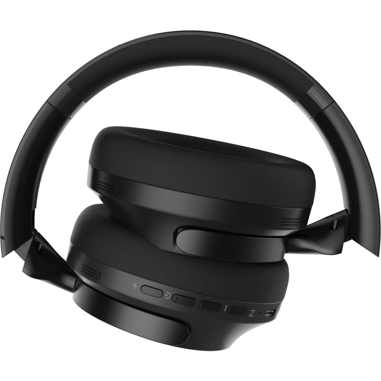 PowerLocus Casti Bluetooth Wireless Over-Ear MoonFly Hybrid ANC Black [1]