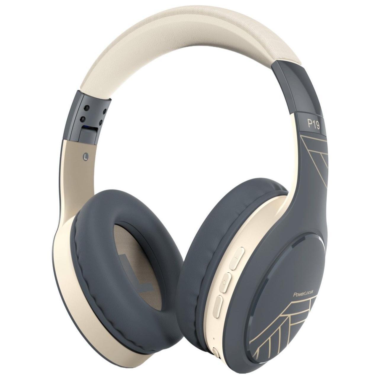 PowerLocus Casti Bluetooth Wireless Over-Ear P19 Asphalt Grey [1]