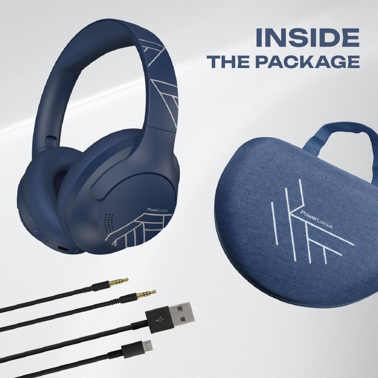 PowerLocus Casti Bluetooth Wireless Over-Ear P3 Blue [5]