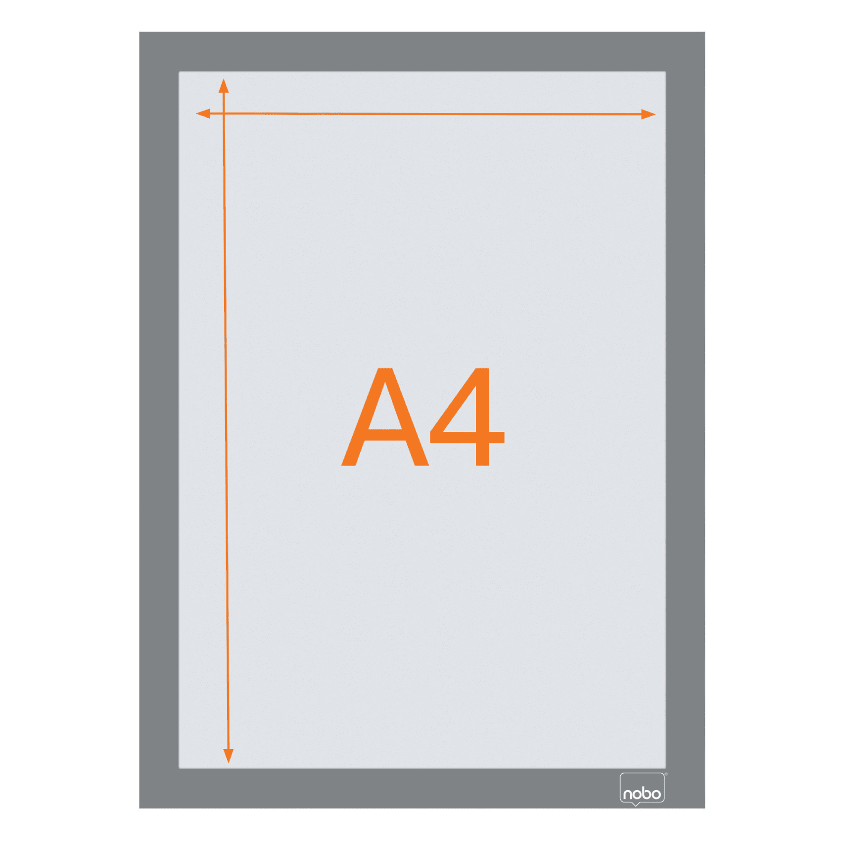 Rama magnetica autoadeziva a4 argintie 2/set nobo [3]