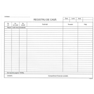 Birotică și Papetărie - Registru de casa a4 autocopiativ orizontal l03288