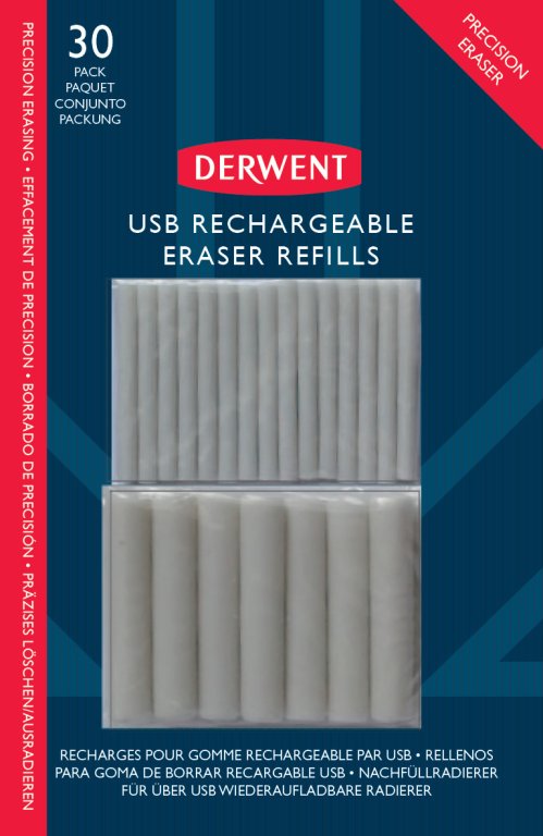 Accesorii Craft - Rezerva pentru radiera electrica reincarcabila 30/set derwent