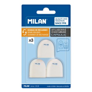 Birotică și Papetărie - Rezerva set 3 radiere ascutitoare capsule milan