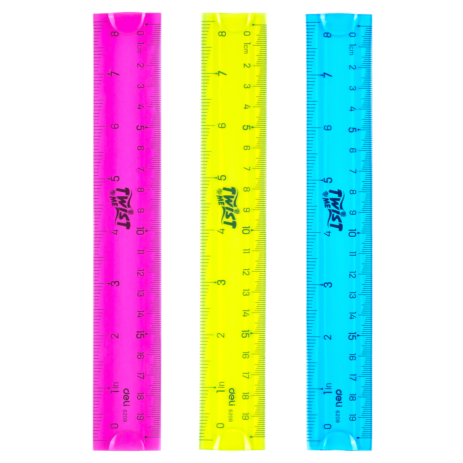 Rigla 20cm flexibila color deli [3]