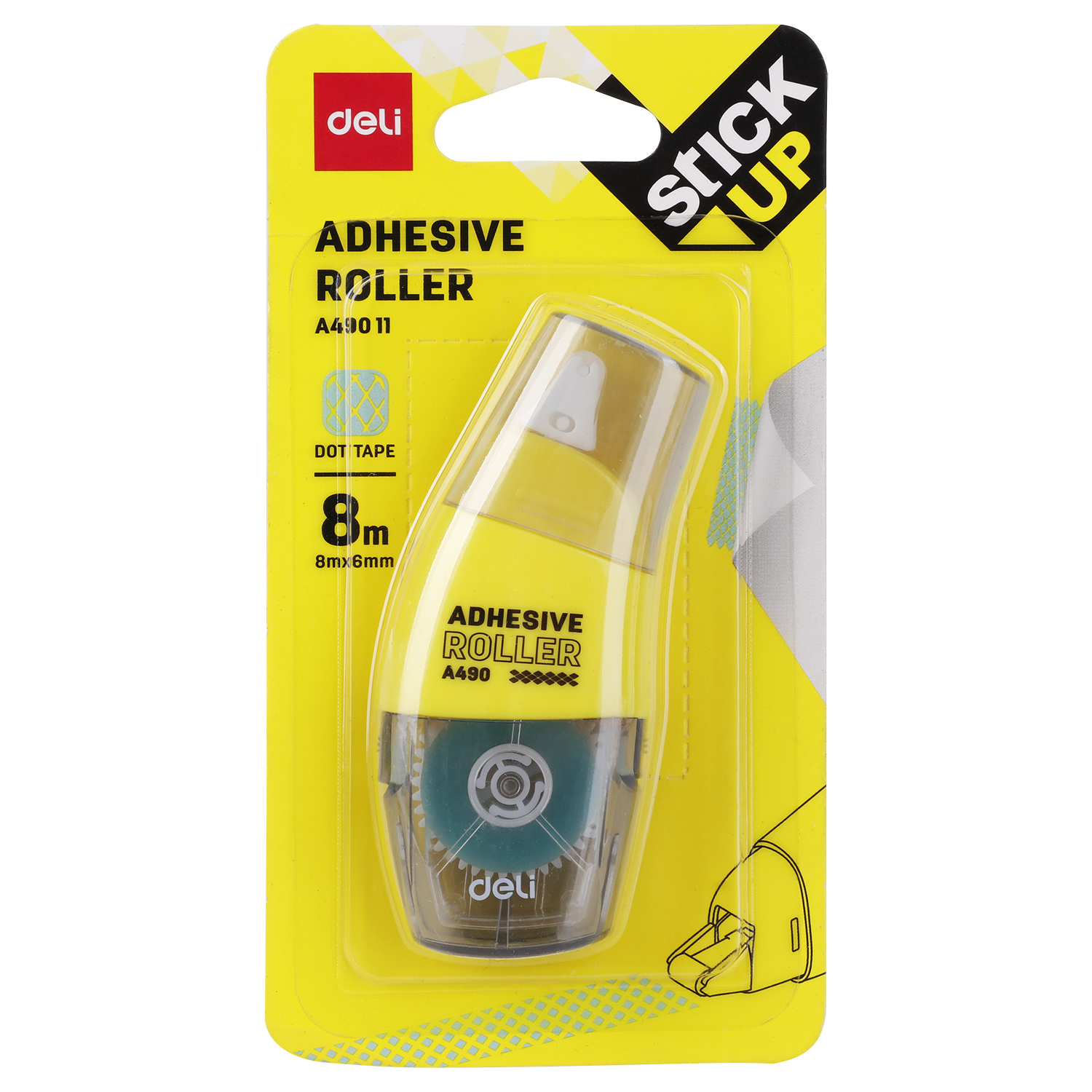 Roller adeziv permanent 6mm*8m deli [1]
