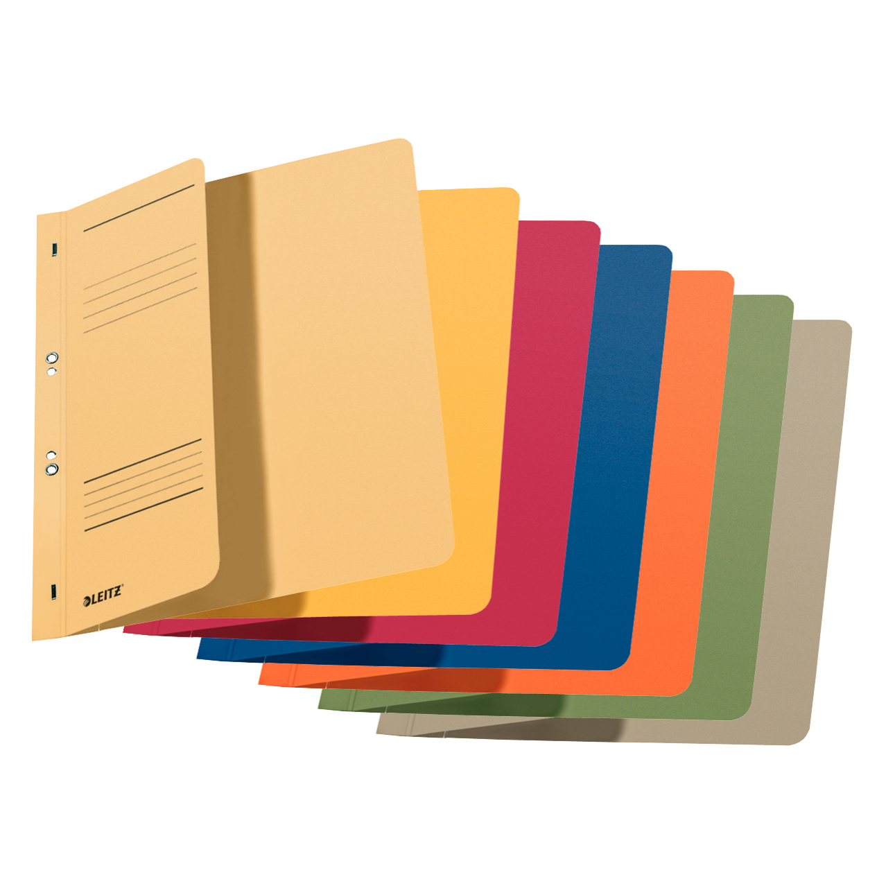 Set 5 bucati dosar carton capse 1/2 diverse culori leitz [0]