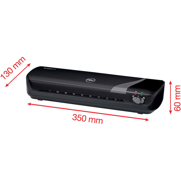 Set craft gbc 4 in 1 negru,laminator a4 inspire+, trimmer, rounder, folii laminare a4 [2]