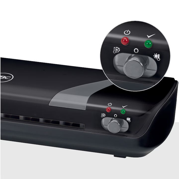 Set craft gbc 4 in 1 negru,laminator a4 inspire+, trimmer, rounder, folii laminare a4 [4]