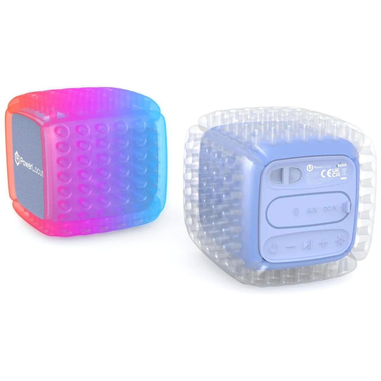 PowerLocus Set Boxa portabila Aero Bluetooth cu microfon wireless Albastru (waterproof) [2]