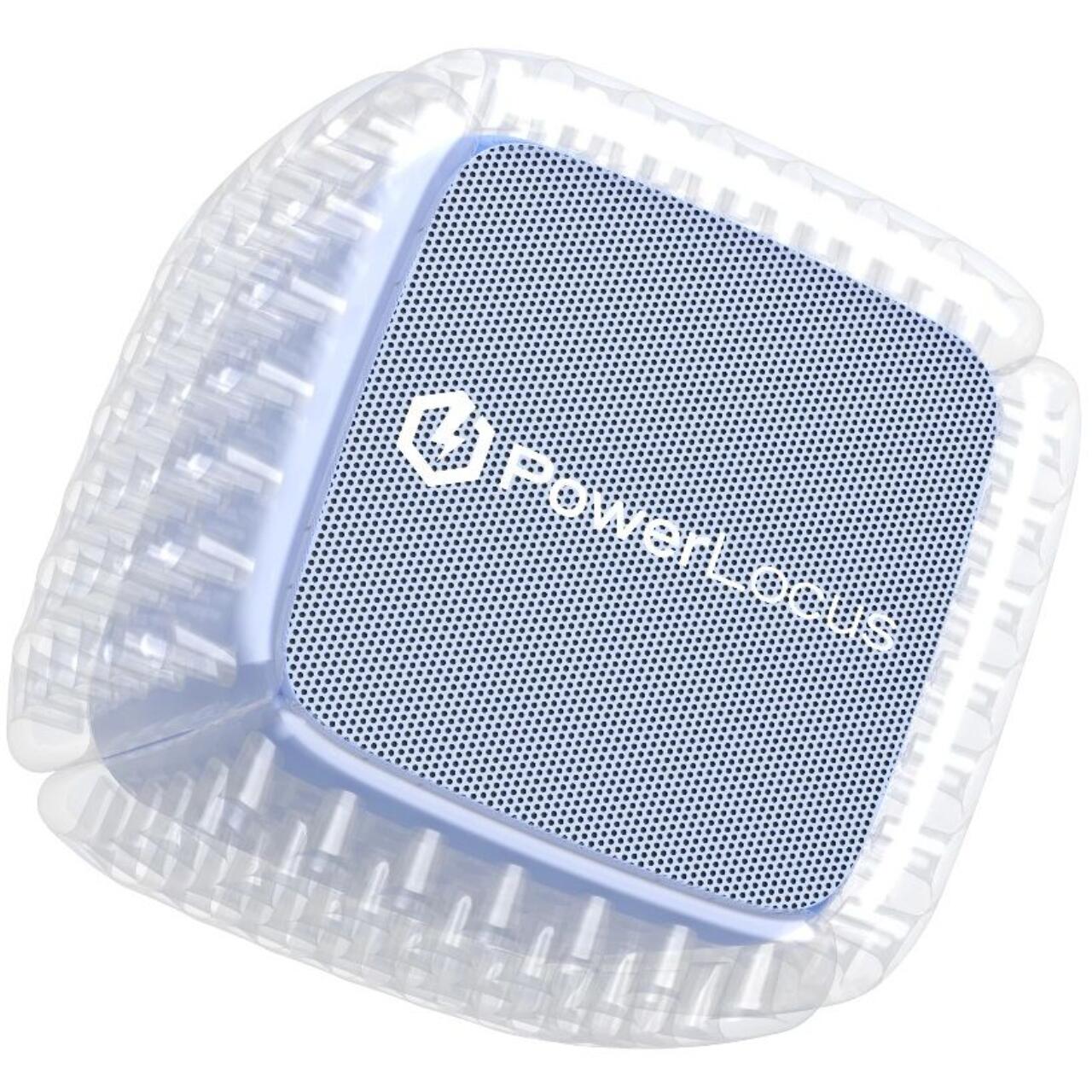 Laptop, Tablete & Telefoane - PowerLocus Set Boxa portabila Aero Bluetooth cu microfon wireless Albastru (waterproof)