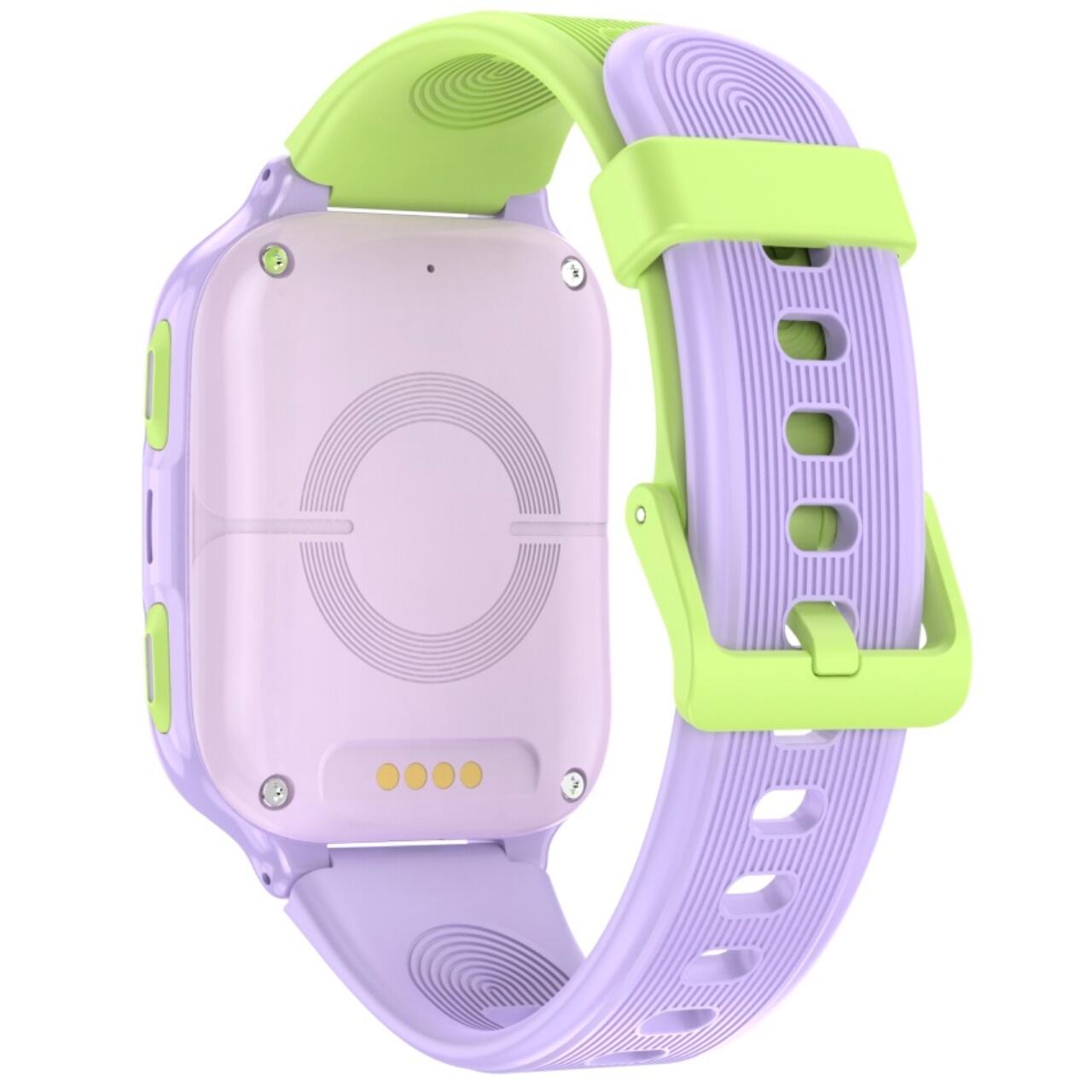 LAGENIO Smartwatch pentru copii K9 , Premium 4G cu Functie Telefon & AI, Slim, Localizare GPS, Control Parental, Buton SOS, Mov [2]