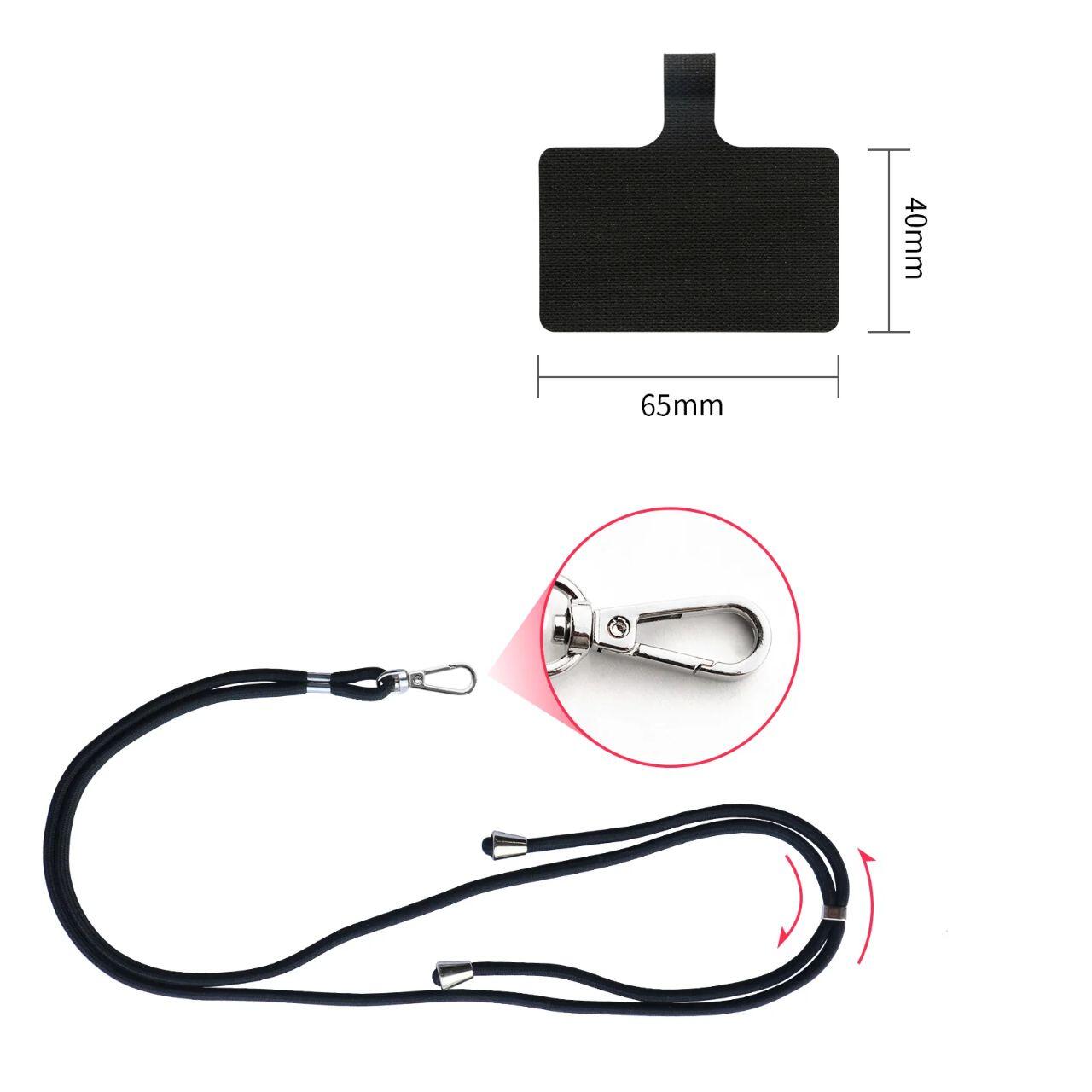 Lemontti Snur de umar universal pentru telefon, Negru [3]
