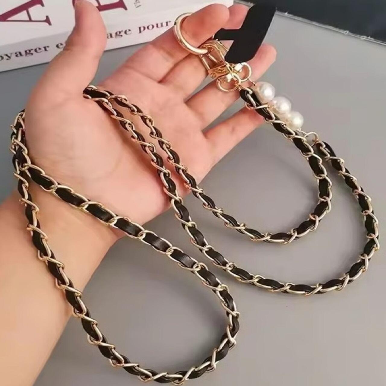 Lemontti Snur telefon cu perle, 120cm, Negru [7]