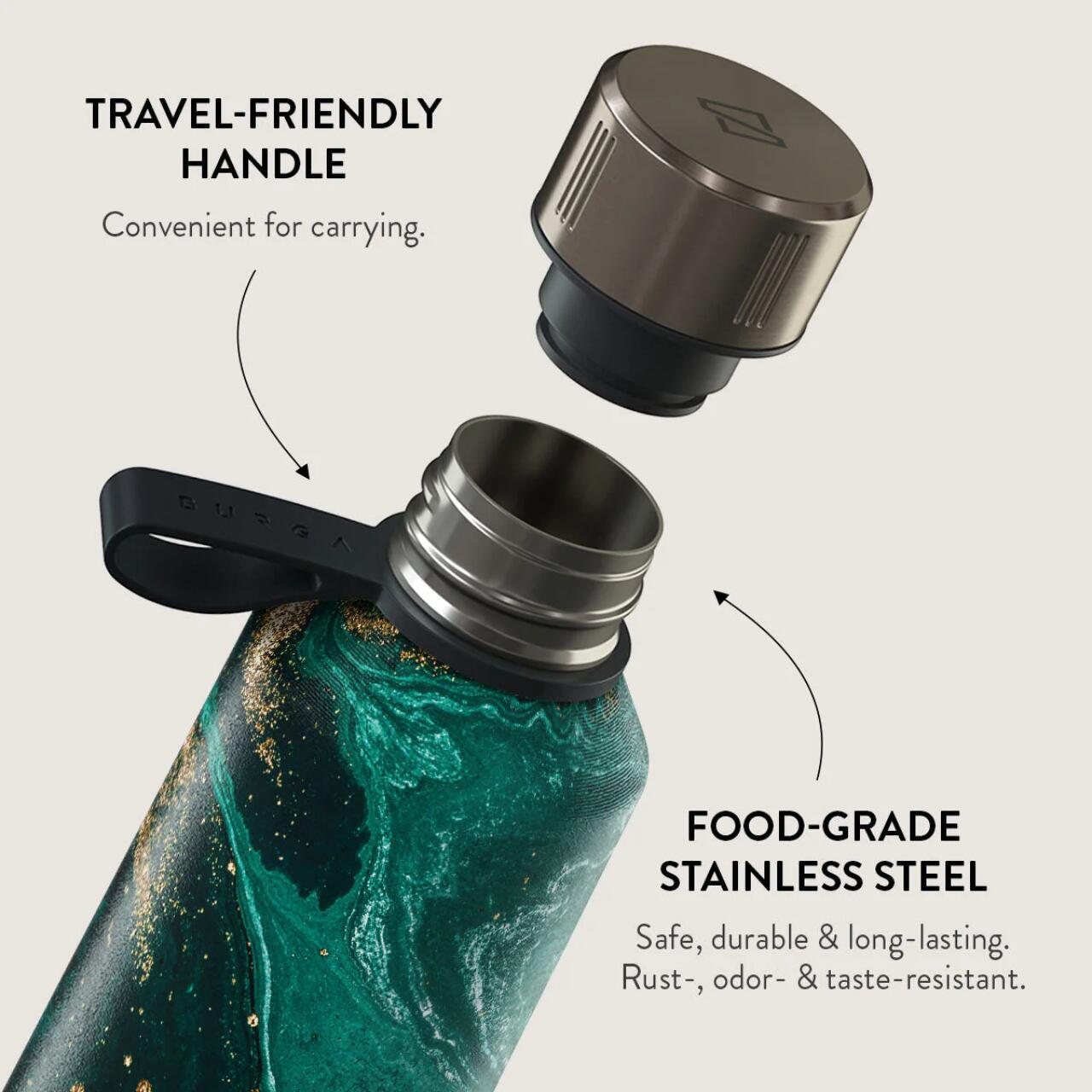 Burga Sticla Termos Inox Emerald Pool, 500 ml [2]