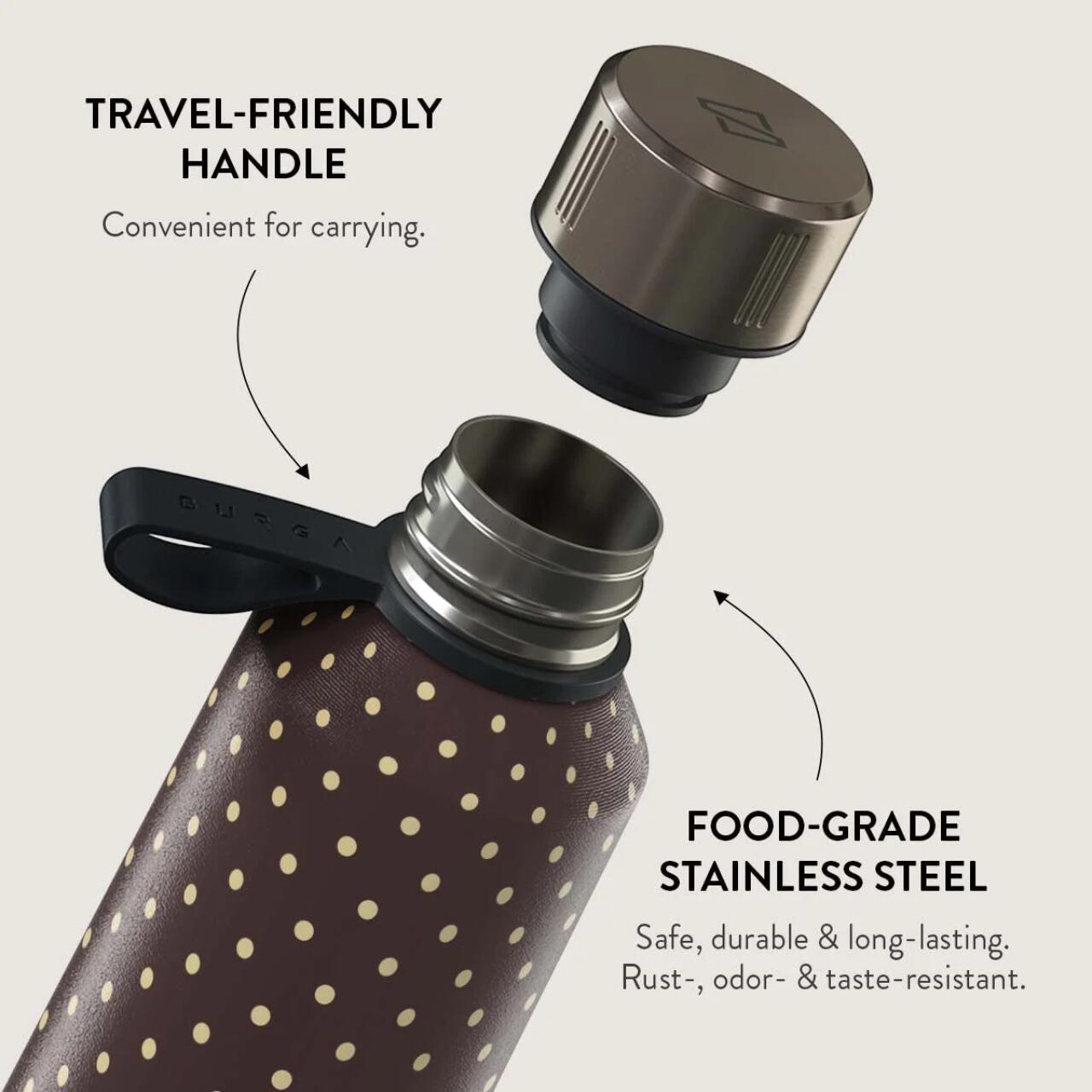 Laptop, Tablete & Telefoane - Burga Sticla Termos Inox Sorry Busy, 500 ml