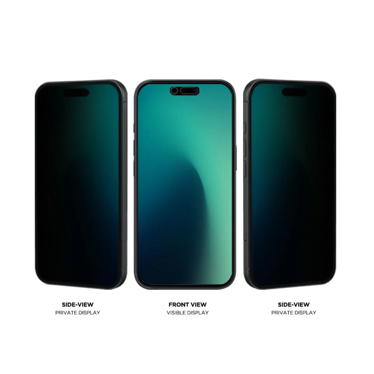 Laptop, Tablete & Telefoane - Eiger Folie Sticla Mountain Glass Privacy GRS iPhone 17 Pro Max / 16 Pro Max Black