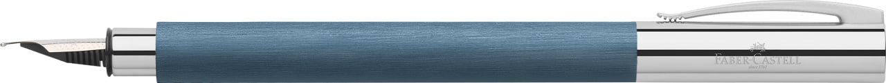 Stilou ambition precious resin albastru f faber-castell [1]