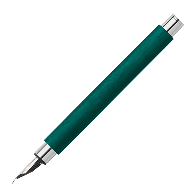 Stilou ambition precious resin verde soft f faber-castell