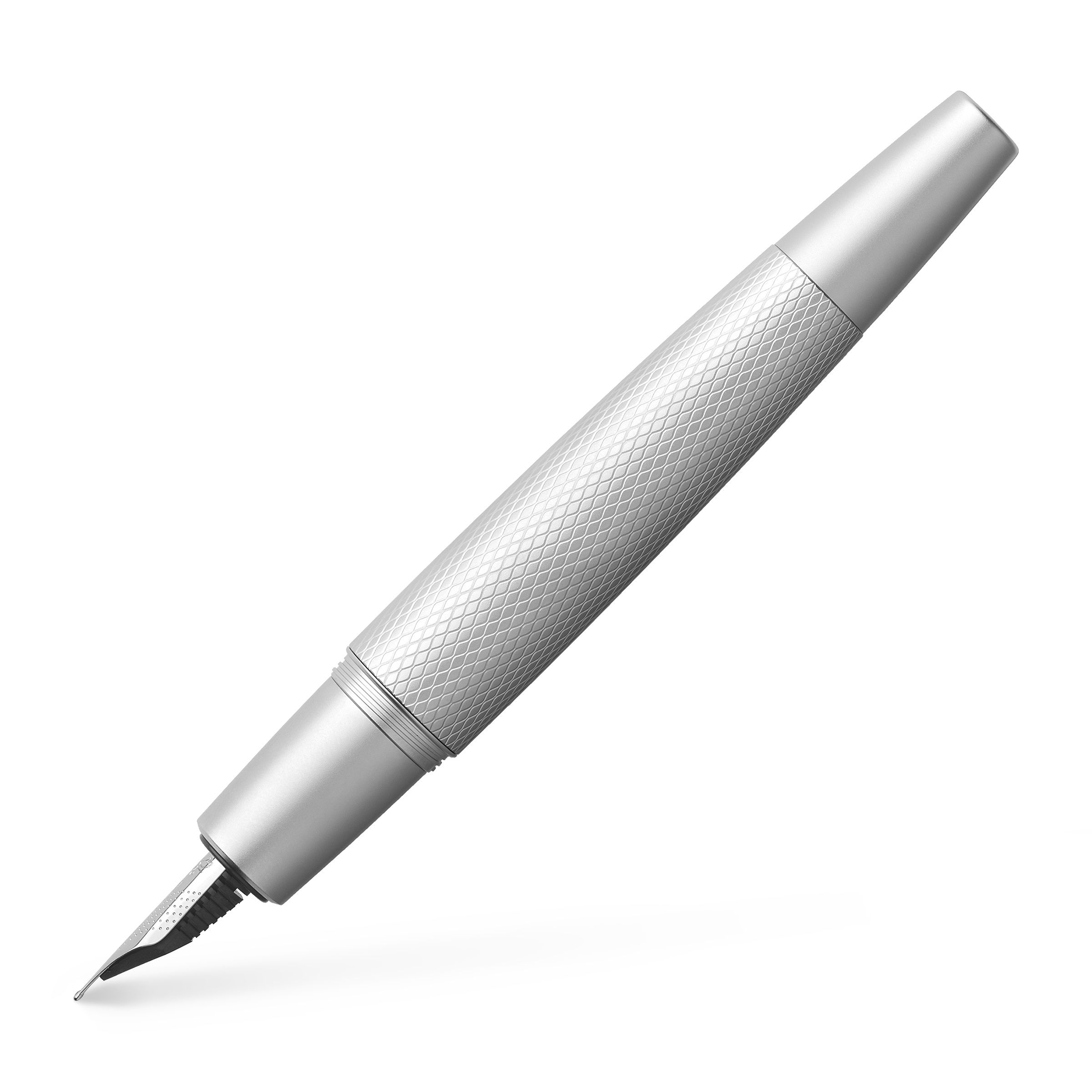 Stilou e-motion pure silver f faber-castell