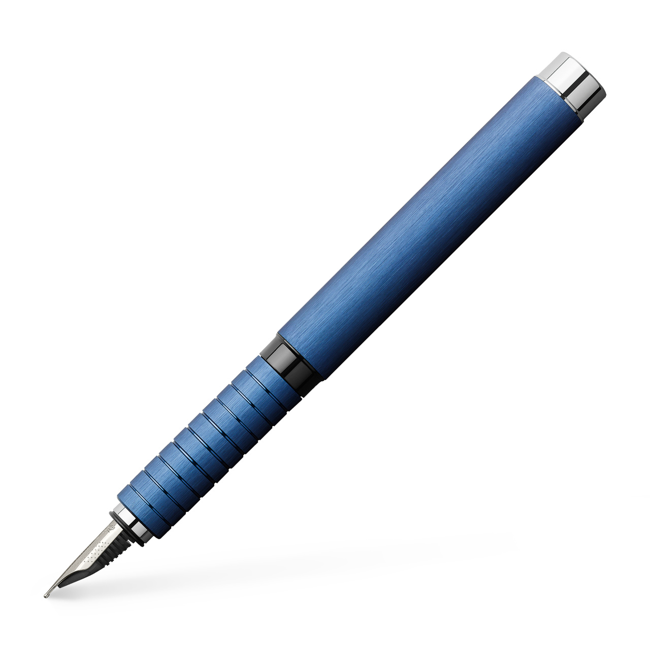 Stilou essentio aluminium albastru b faber-castell