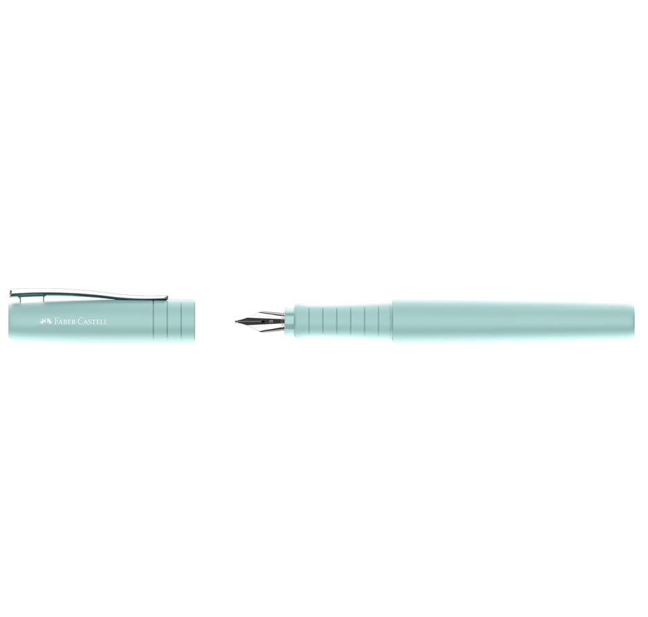 Stilou poly pen bleu caraibe b faber-castell [1]
