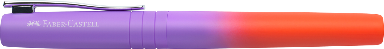 Stilou poly pen flow violet-portocaliu m faber-castell [2]