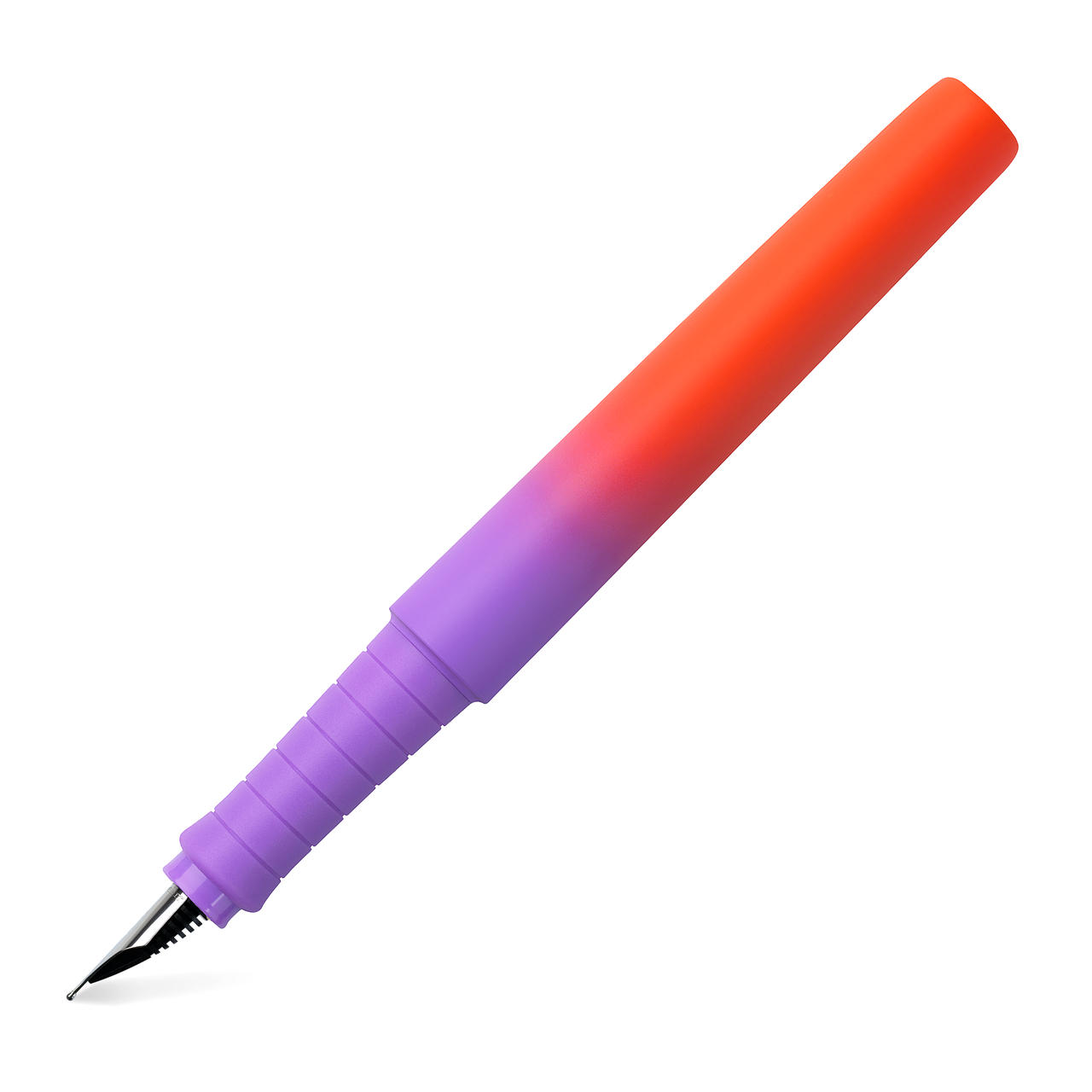 Stilou poly pen flow violet-portocaliu m faber-castell