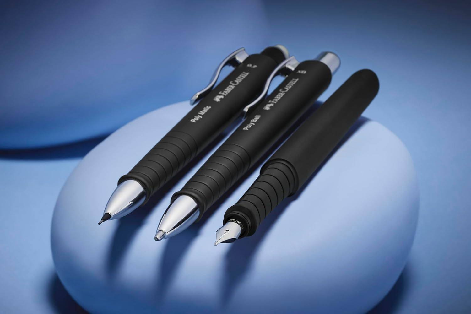 Stilou poly pen negru b faber-castell [4]