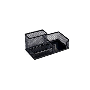 Birotică și Papetărie - Suport birou 3 compartimente ecada negru 95003n