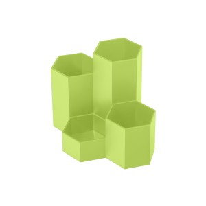 Birotică și Papetărie - Suport birou 4 compartimente plastic verde ecada 95104v