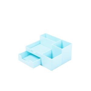 Birotică și Papetărie - Suport birou 5 compartimente plastic verde turcoaz ecada 95105vt