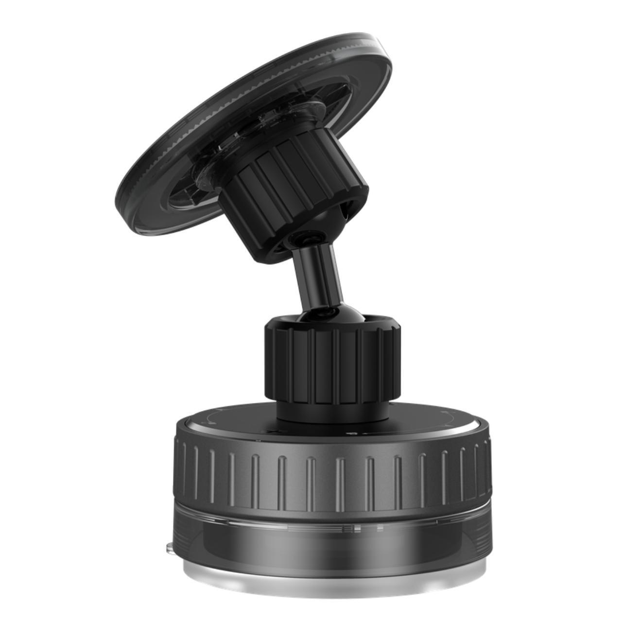 Devia Suport Magnetic Stand Ultra1, rotatie 360 grade, prindere ventuza, Negru [5]