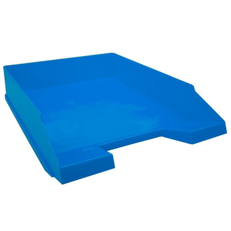 Suporturi pentru birou - Tavita documente plastic albastra eco