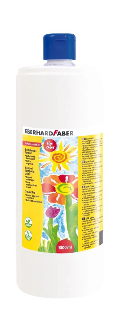 Rechizite Școlare - Tempera 1000 ml alba eberhard faber