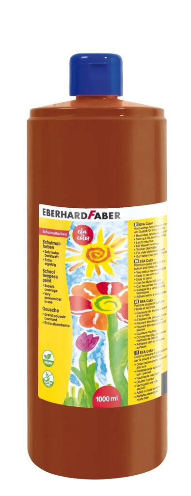Rechizite Școlare - Tempera 1000 ml maro eberhard faber