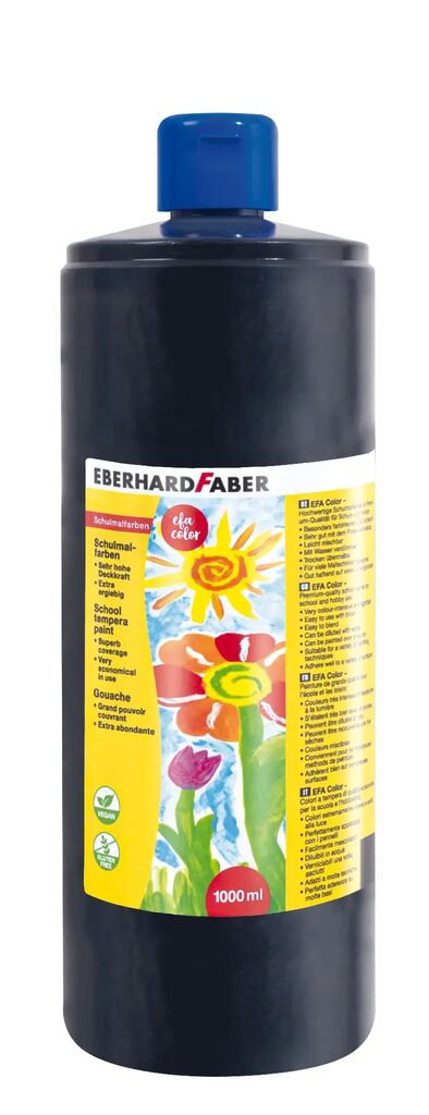 Rechizite Școlare - Tempera 1000 ml neagra eberhard faber