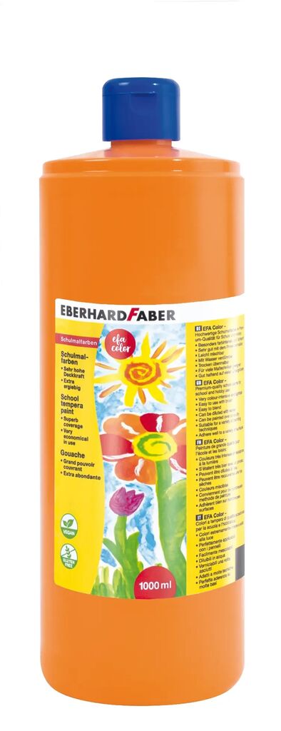 Rechizite Școlare - Tempera 1000 ml portocalie eberhard faber