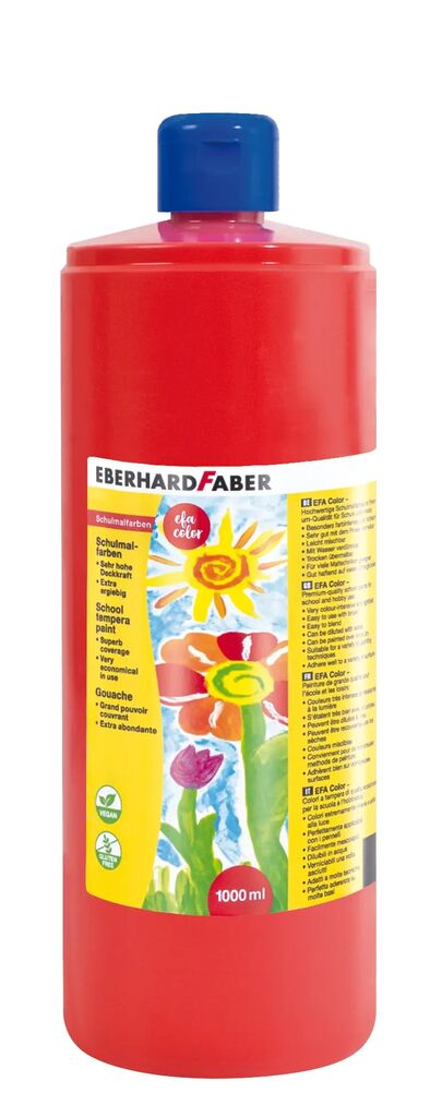 Rechizite Școlare - Tempera 1000 ml rosie eberhard faber
