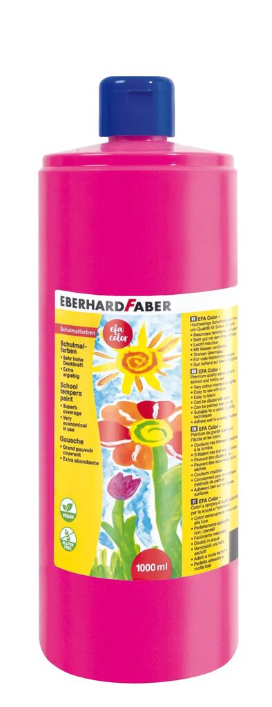 Rechizite Școlare - Tempera 1000 ml roz eberhard faber