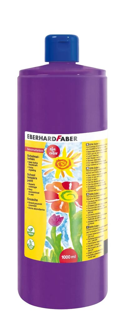 Rechizite Școlare - Tempera 1000 ml violet eberhard faber