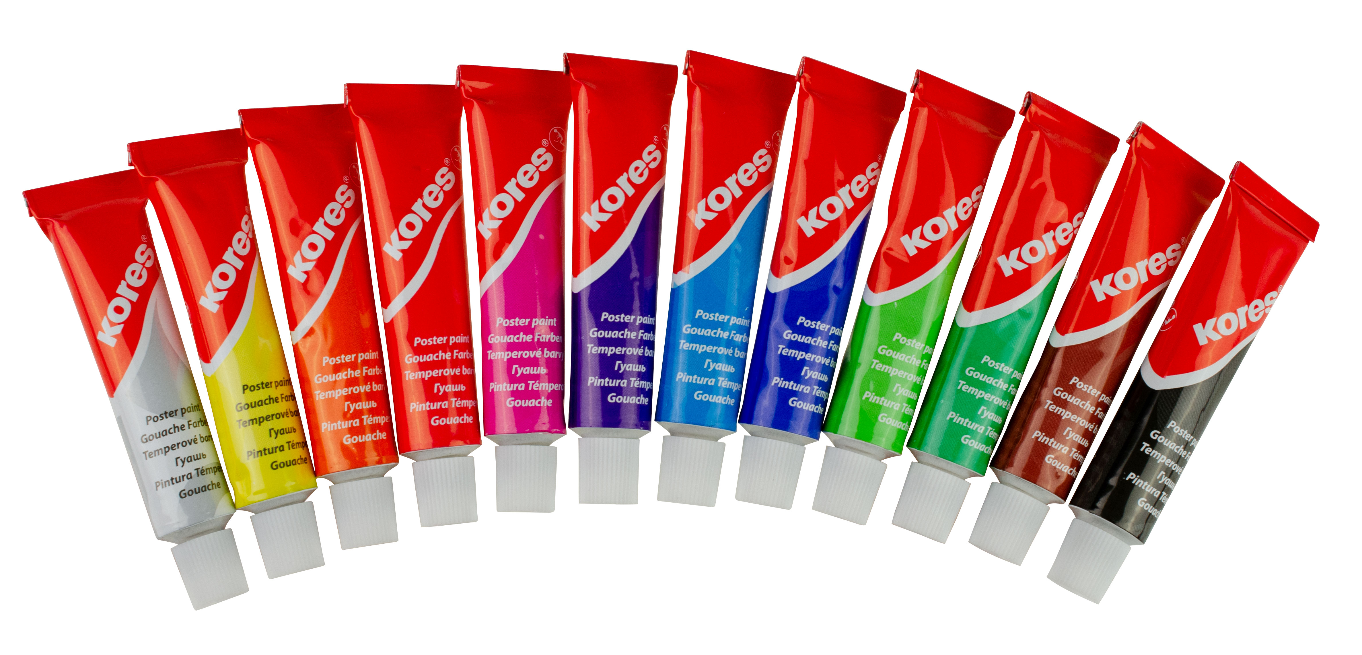 Tempera 12 culori 12 ml kores [2]