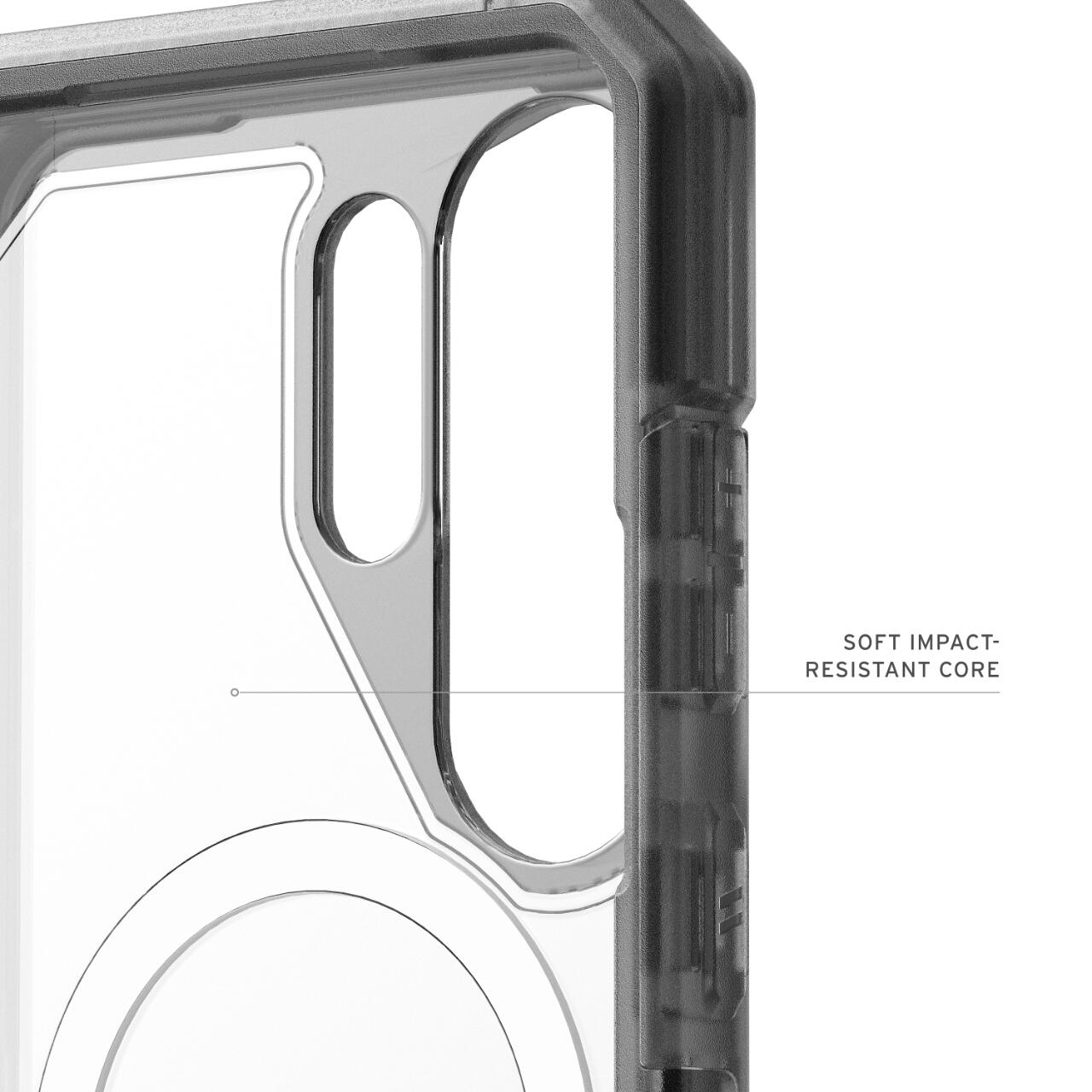 UAG Husa Trooper Magnetic Samsung Galaxy S26 Ultra Clear/Ash (2 parti: spate + protectie margini) [3]