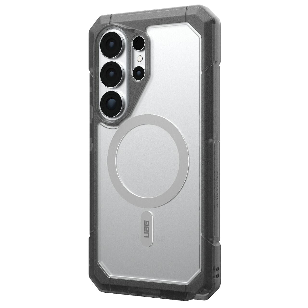 UAG Husa Trooper Magnetic Samsung Galaxy S26 Ultra Clear/Ash (2 parti: spate + protectie margini) [10]