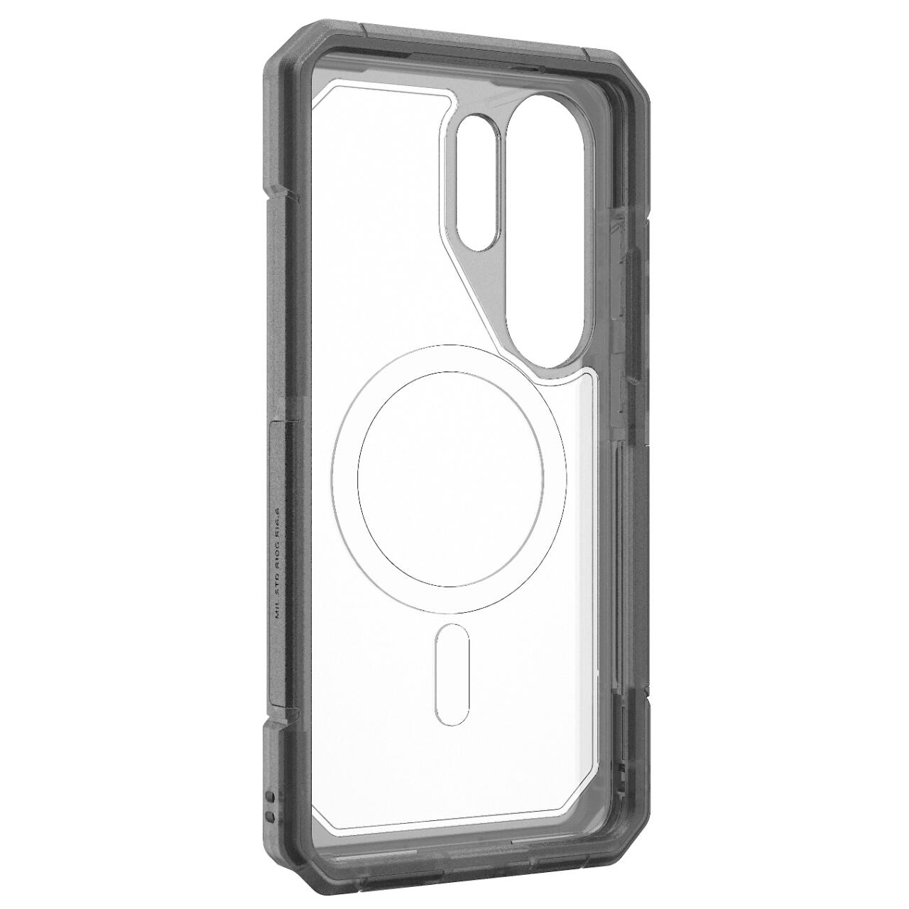 UAG Husa Trooper Magnetic Samsung Galaxy S26 Ultra Clear/Ash (2 parti: spate + protectie margini) [16]