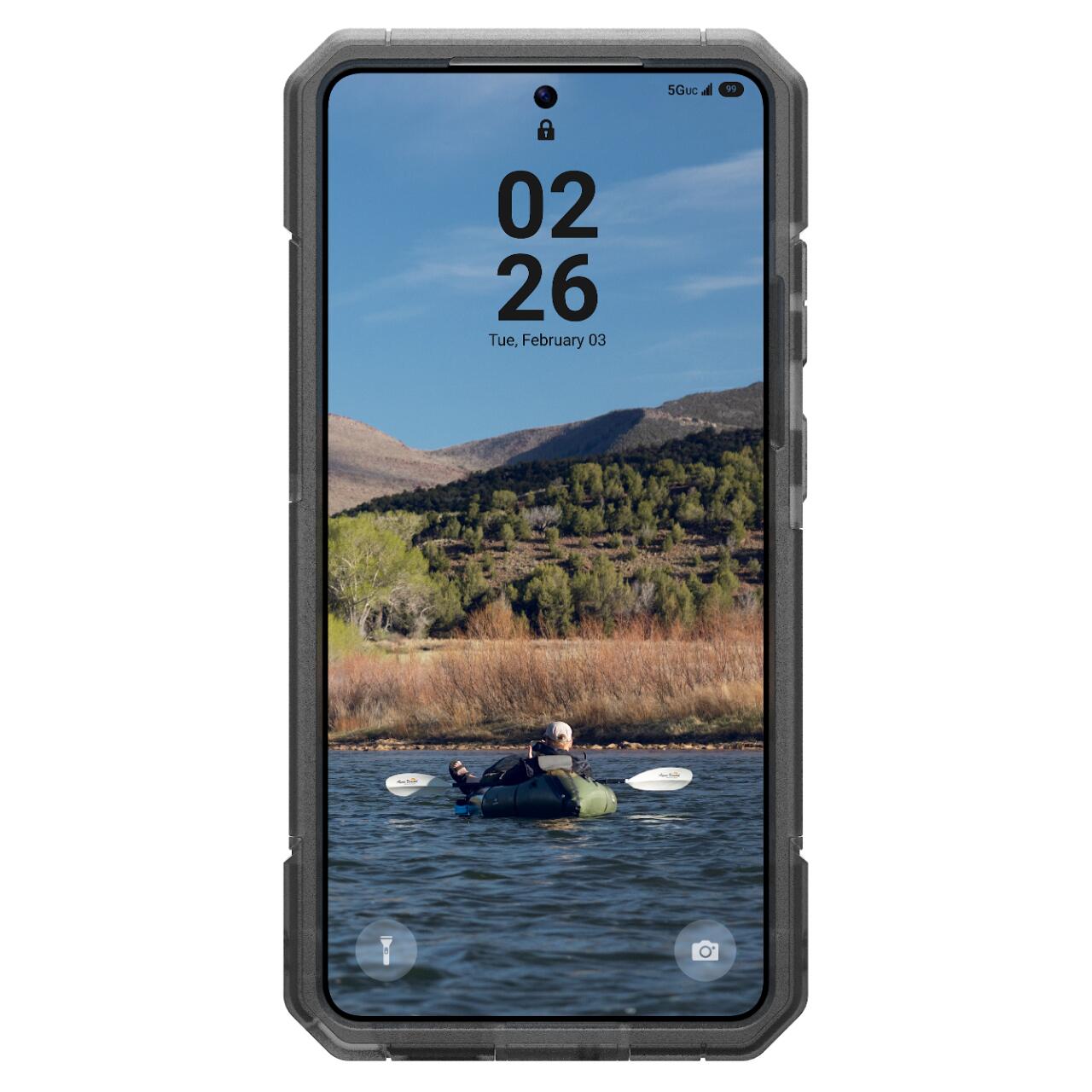UAG Husa Trooper Magnetic Samsung Galaxy S26 Ultra Clear/Ash (2 parti: spate + protectie margini) [12]