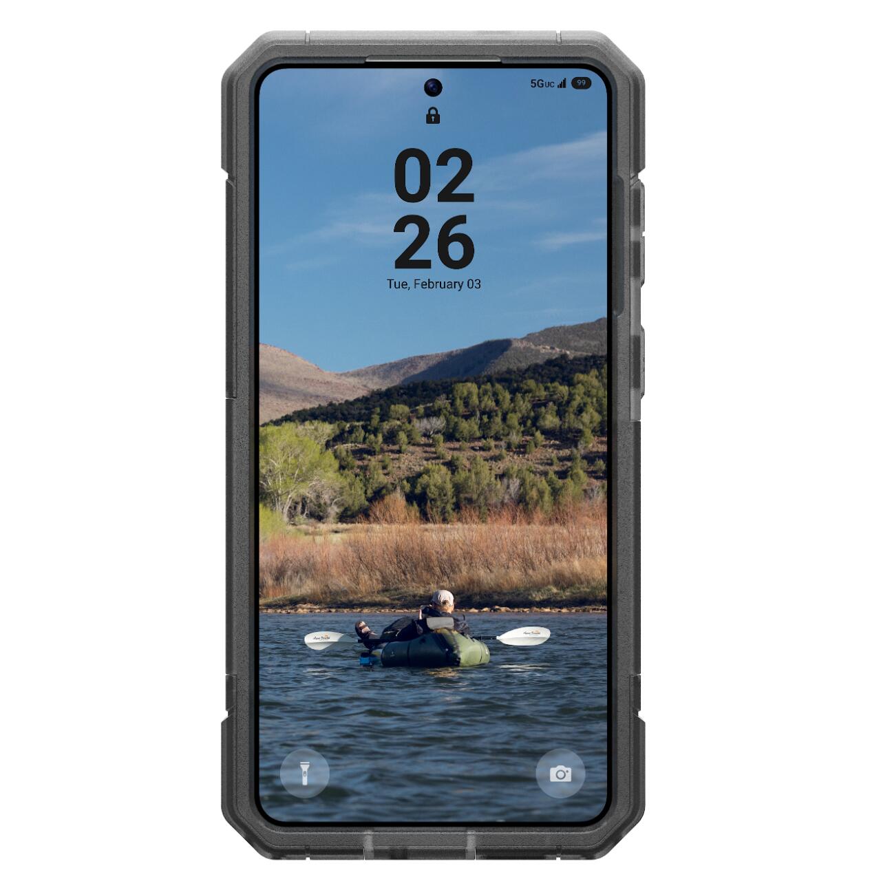 UAG Husa Trooper Magnetic Samsung Galaxy S26 Clear/Ash (2 parti: spate + protectie margini) [19]