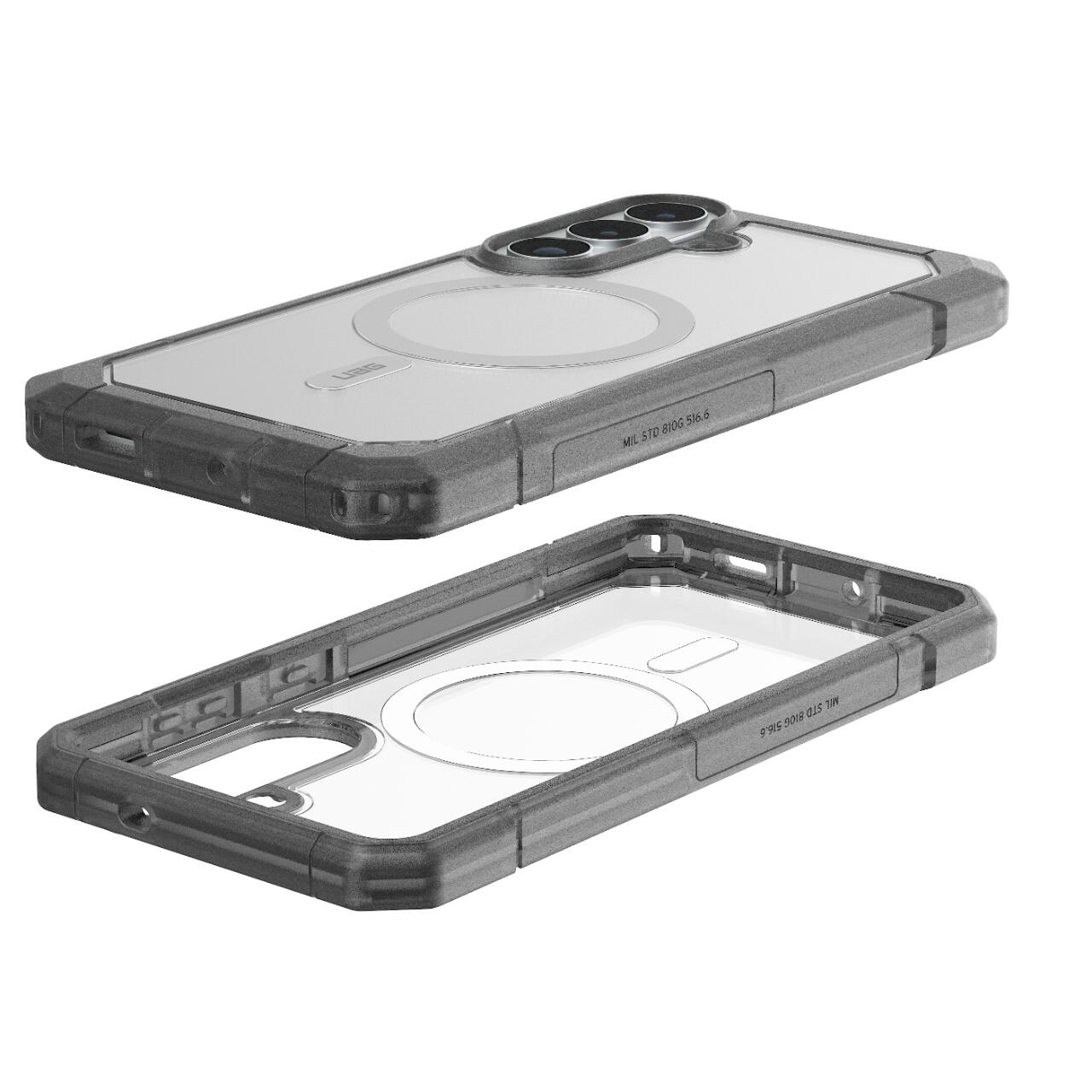 UAG Husa Trooper Magnetic Samsung Galaxy S26 Clear/Ash (2 parti: spate + protectie margini) [14]