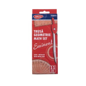 Rechizite Școlare - Trusa geometrie metalica daco tg011