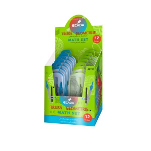Rechizite Școlare - Trusa geometrie plastic ecada 40701