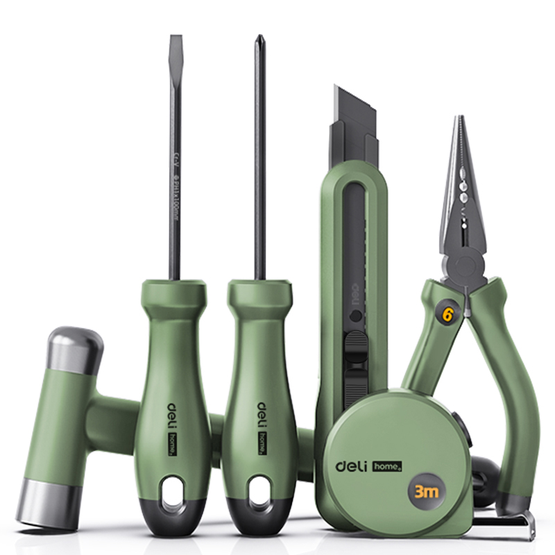 Trusa scule 6 piese de baza verde home series deli [1]
